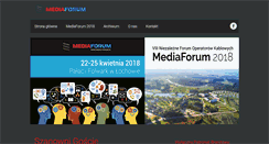 Desktop Screenshot of media-forum.pl